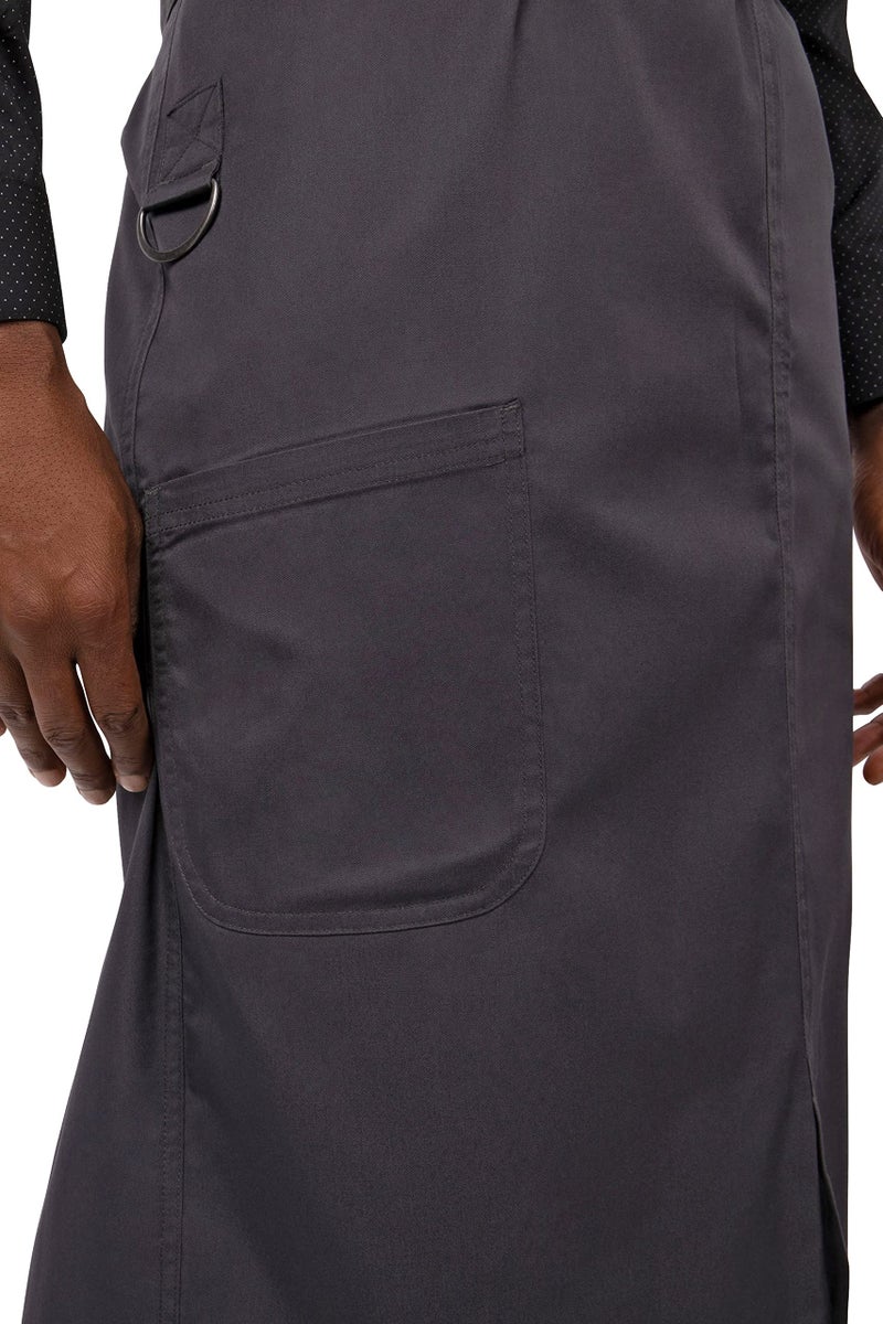 Chef Works Unisex Brio Chef Apron, Charcoal, One Size - Image 4